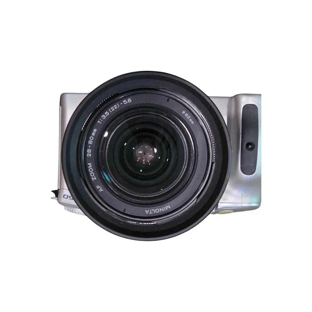 Minolta Maxxum 50 35MM SLR Film Camera with  AF Zoom 28-80mm Vintage